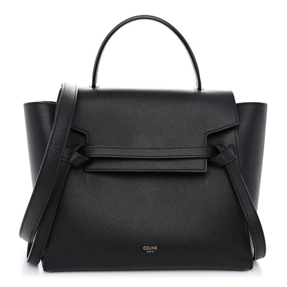 Celine Grained Calfskin Micro Belt Bag Black 1 of 11