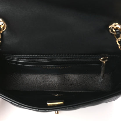 Chanel Lambskin Quilted Mini Rectangular Flap Black 5 of 11