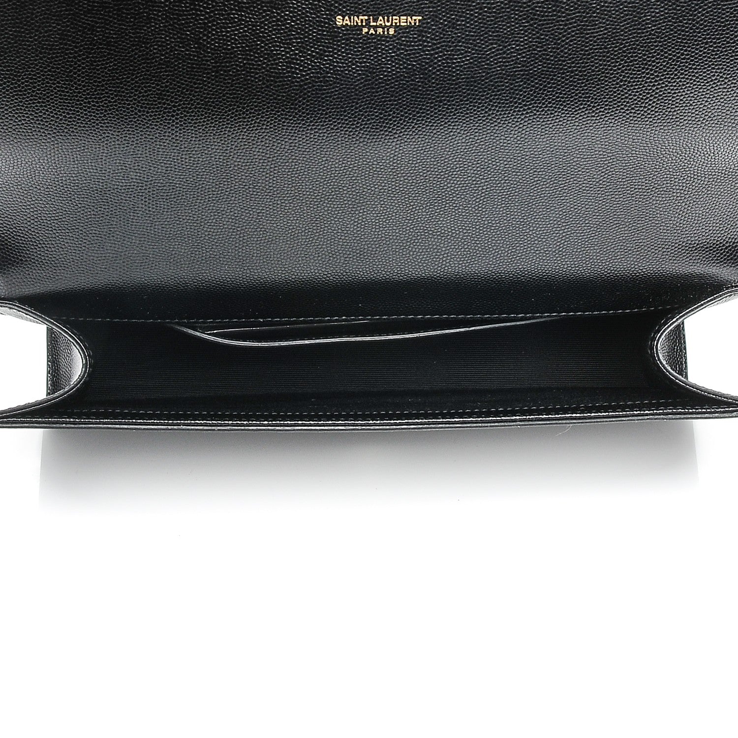 Saint Laurent Grain De Poudre Monogram Cassandre Clutch Black 5 of 6