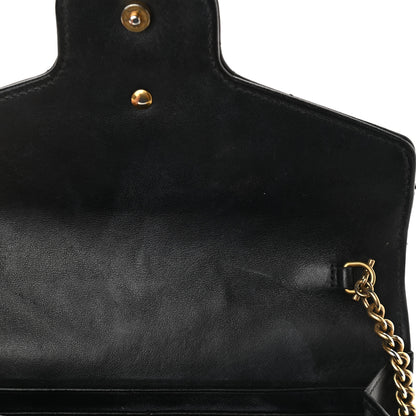 Gucci Calfskin Matelasse GG Marmont Chain Wallet Black 11 of 11