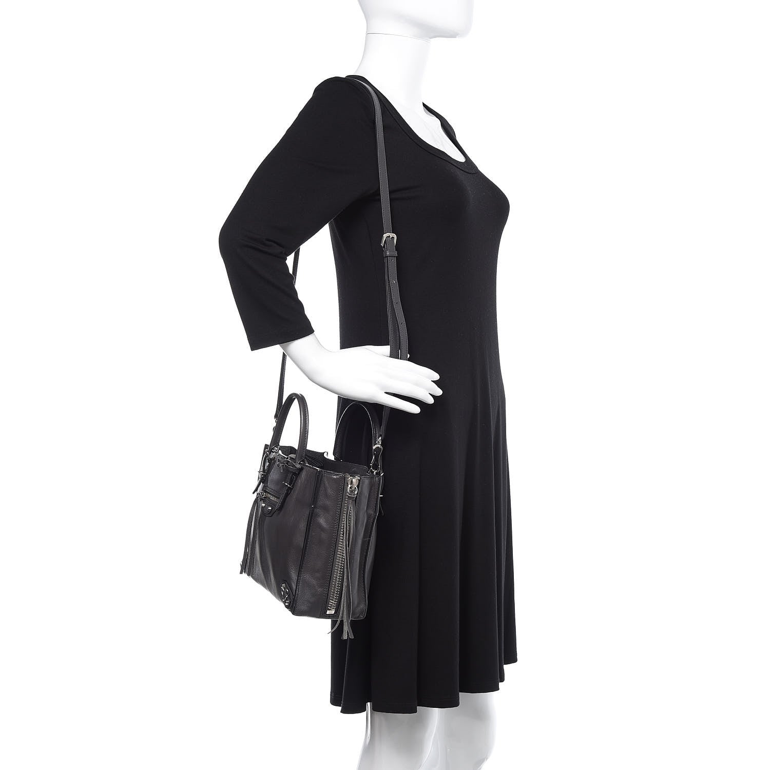 Balenciaga Veau Papier A6 Zip Around Tote Gris Fossile 2 of 9