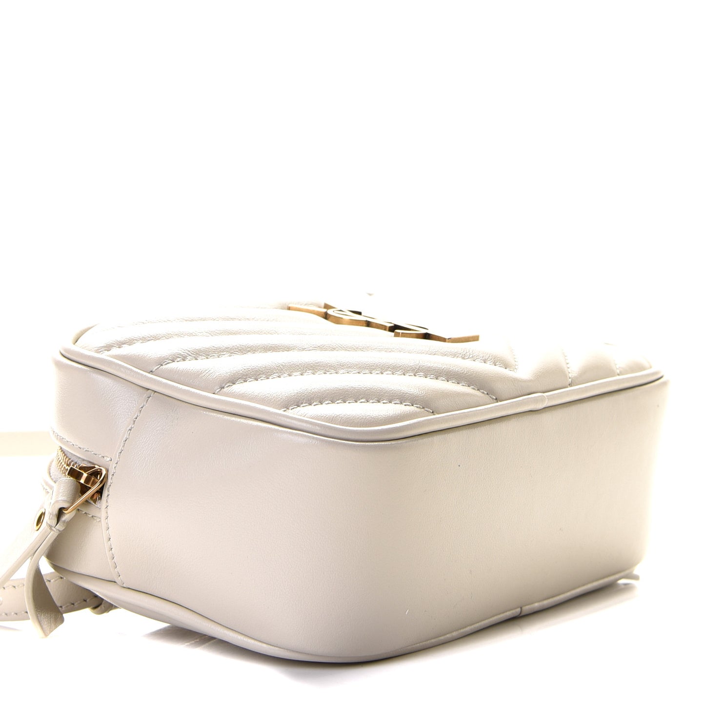 Calfskin Matelasse Monogram Lou Belt Bag Ivory