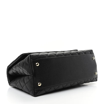 Chanel Caviar Quilted Small Coco Handle Flap Black 4 of 9