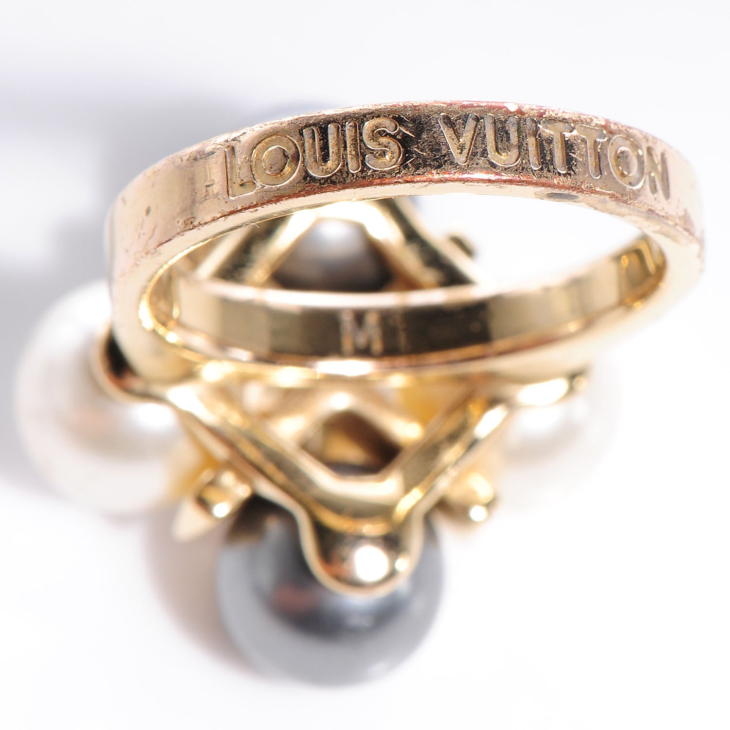 Louis Vuitton Pearl Cry Me A River Ring Medium 6.5 4 of 8