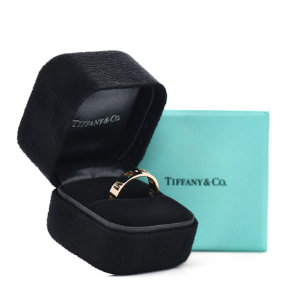 Tiffany 18K Rose Gold Diamond Atlas Pierced Ring 62 10 5 of 5
