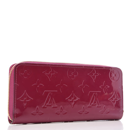 Louis Vuitton Vernis Clemence Wallet Magenta 3 of 8