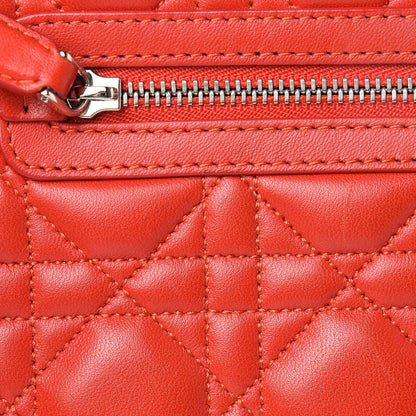 Christian Dior Lambskin Cannage Large Miss Dior Flap Vermillion 19 of 20