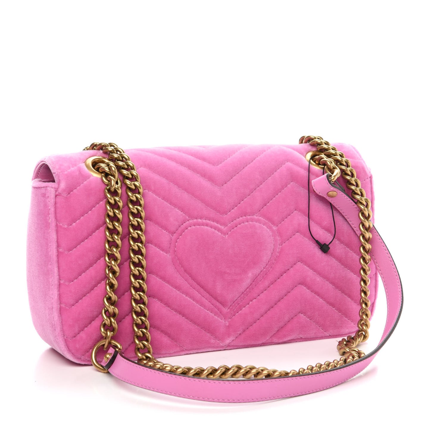 Velvet Matelasse Marquise Crystals Embroidered Small GG Marmont Shoulder Bag Malva