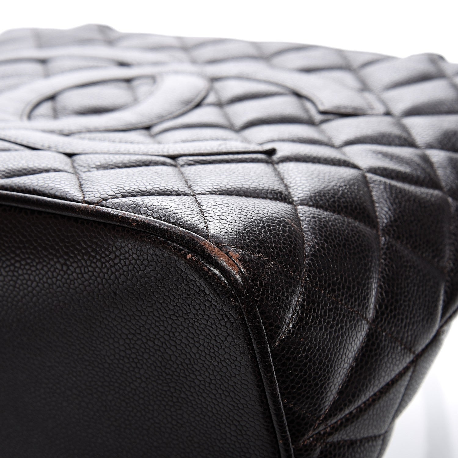 Chanel Caviar Quilted Medallion Tote Dark Brown 11 of 14