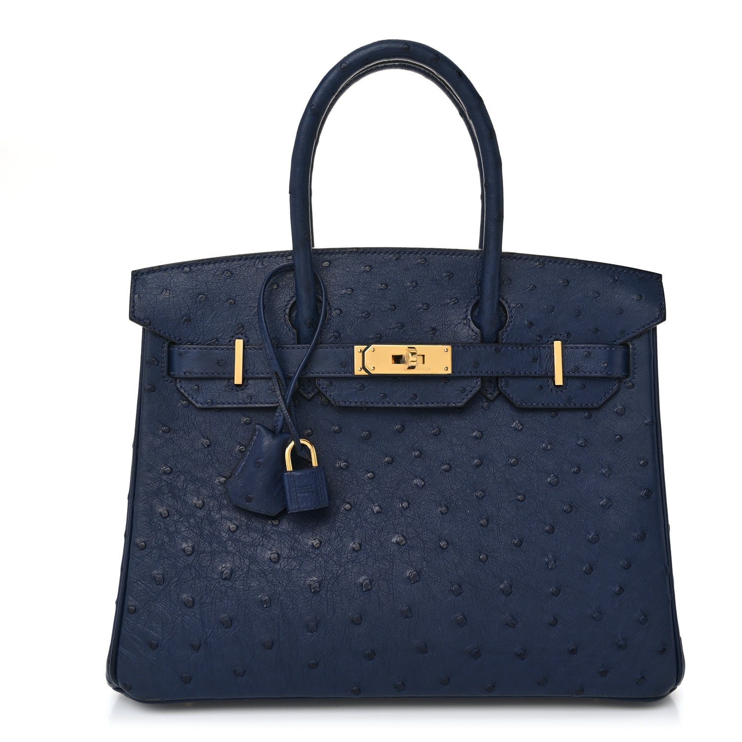 Hermes Ostrich Birkin 30 Bleu Iris 1 of 30