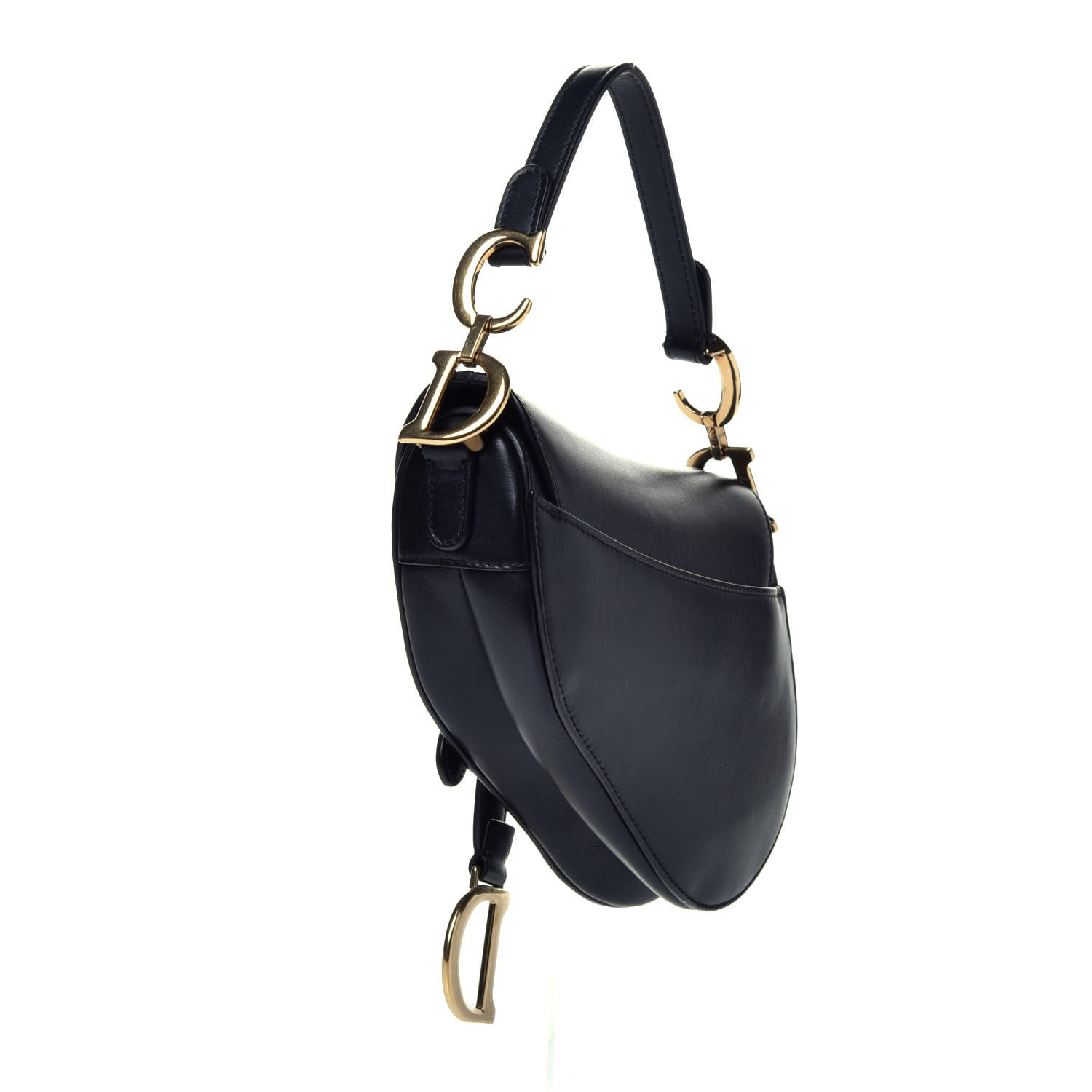 Christian Dior Calfskin Mini Saddle Bag Black 3 of 9
