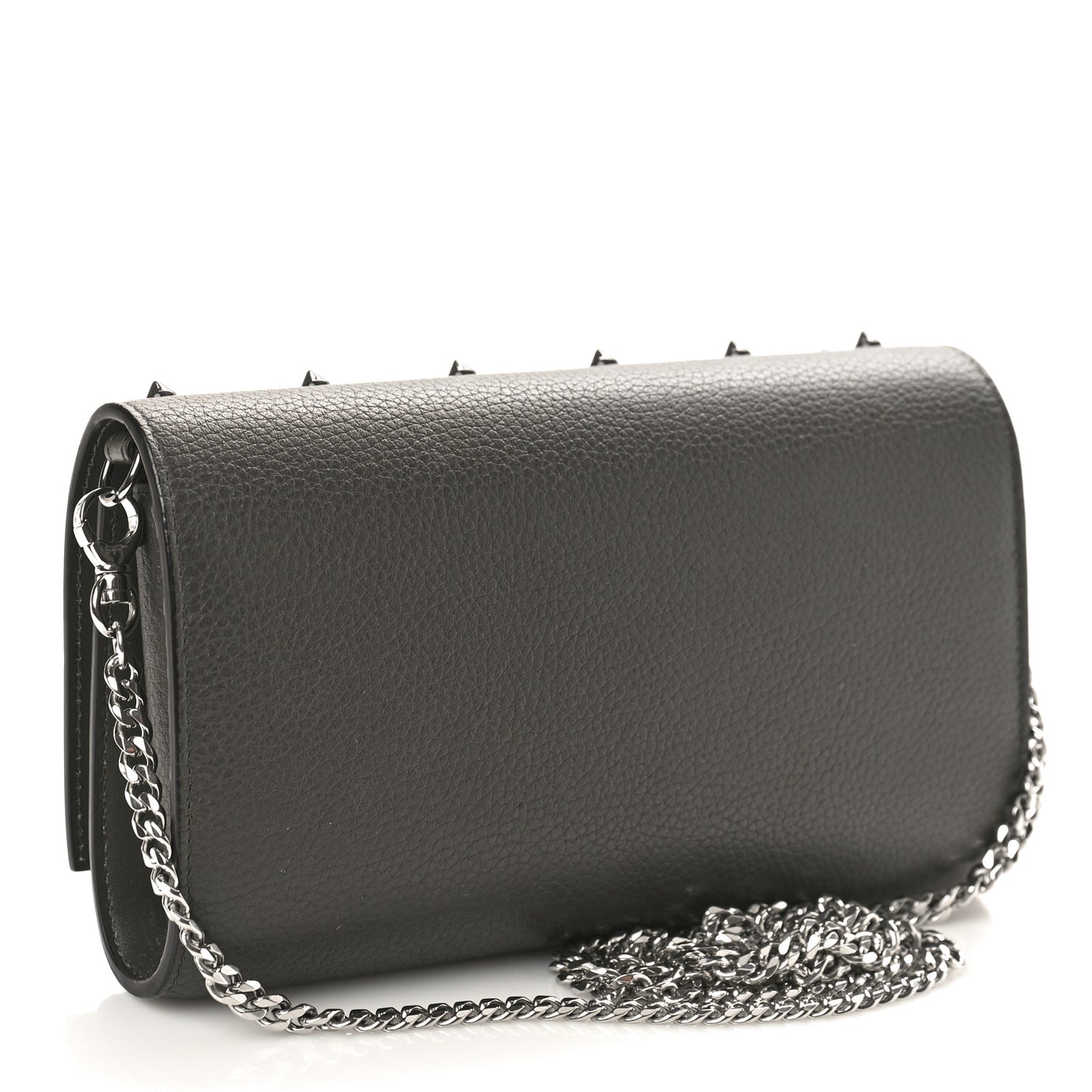 Calfskin Spikes Loubinthesky Paloma Wallet On Chain Rocket