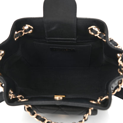 Chanel Caviar Quilted Flap Bucket Bag Black 5 of 11