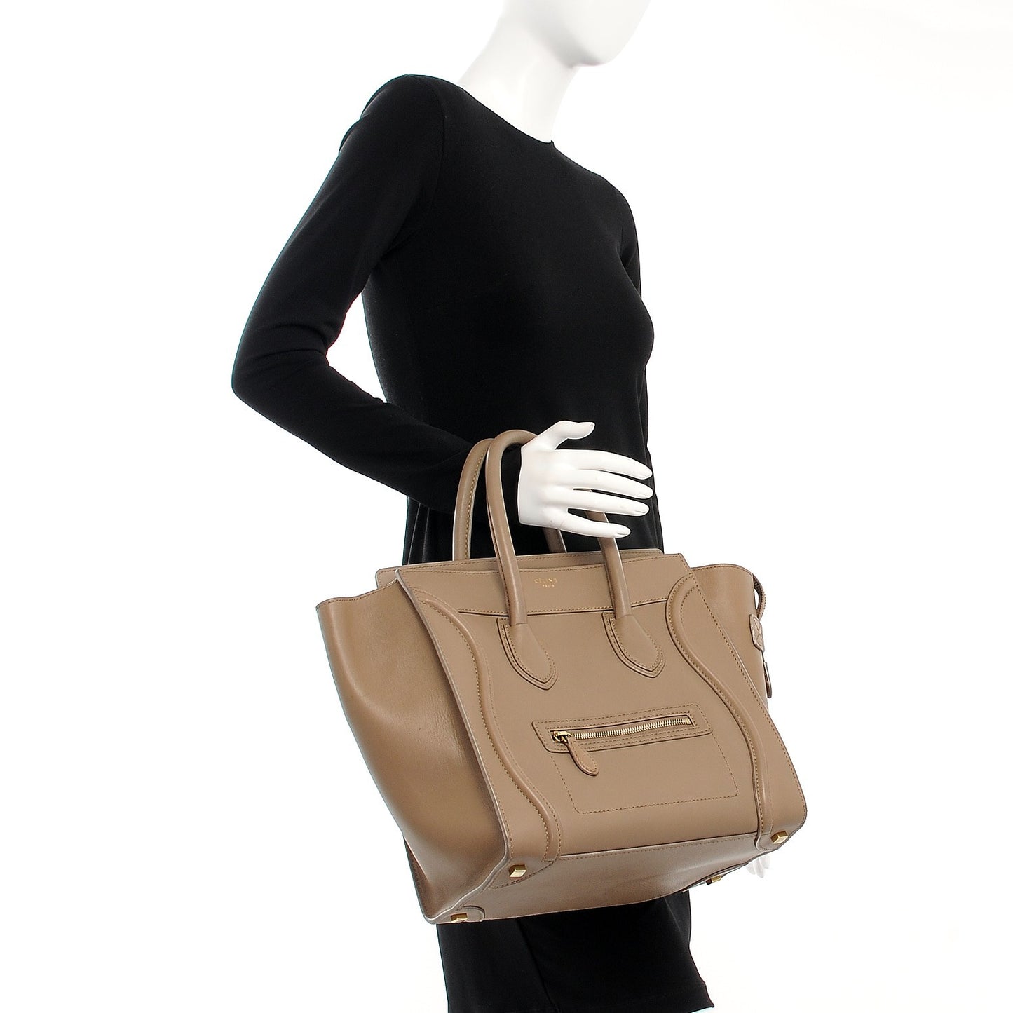 Smooth Calfskin Mini Luggage Taupe