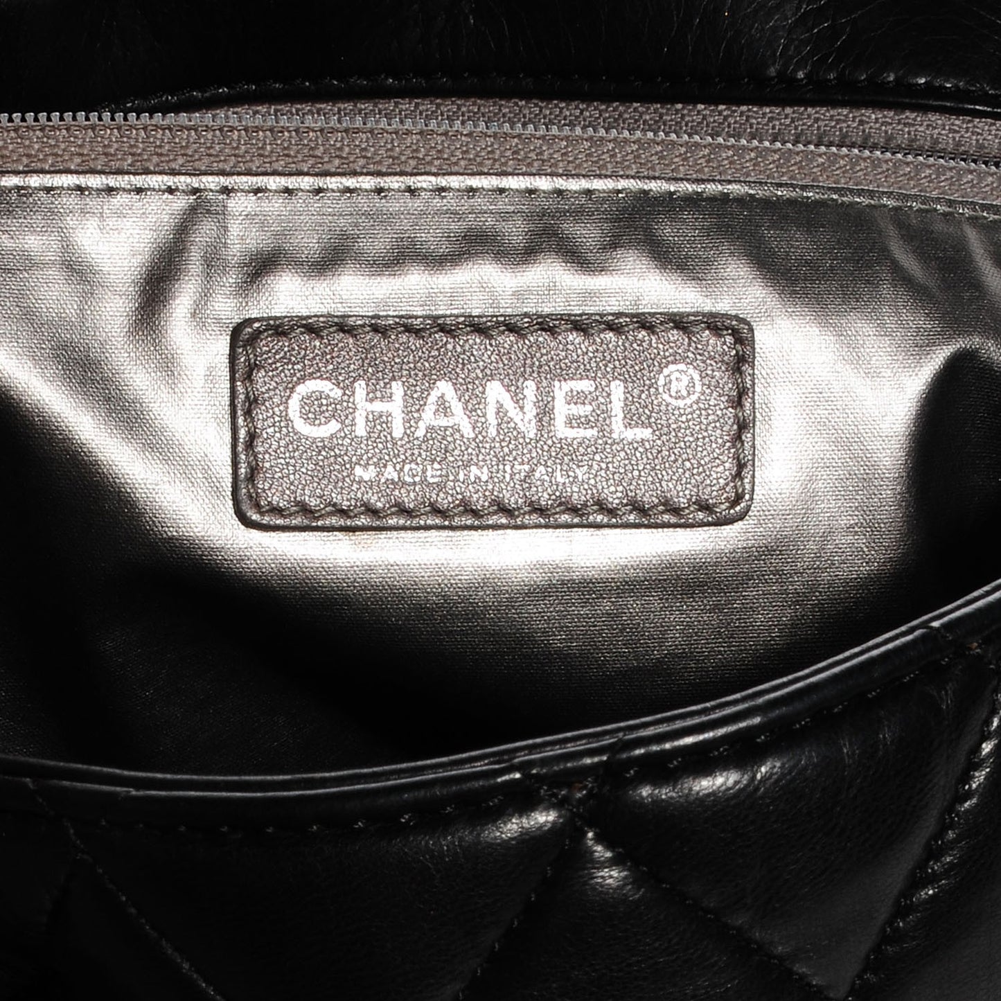 Lambskin Quilted Paris Moscou Red Square Flap Black