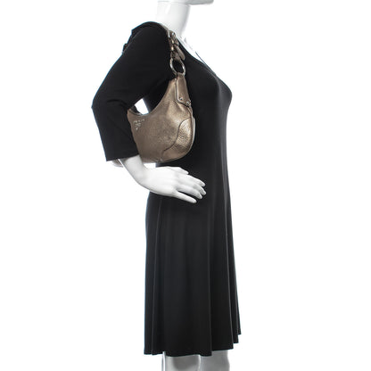 Prada Metallic Vitello Daino Hobo 2 of 11