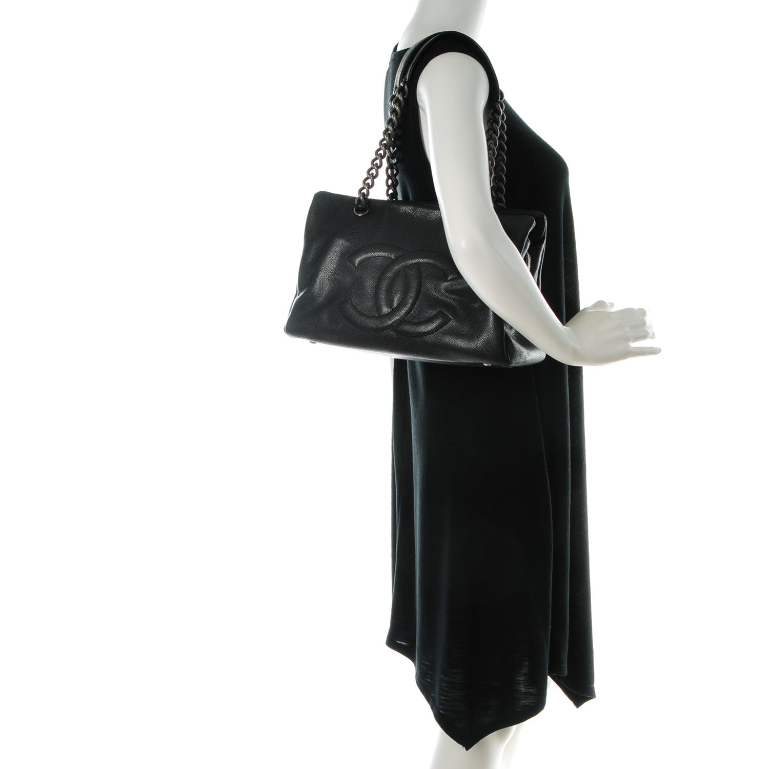 Chanel Caviar 31 Large Tote Dark Grey 2 of 7