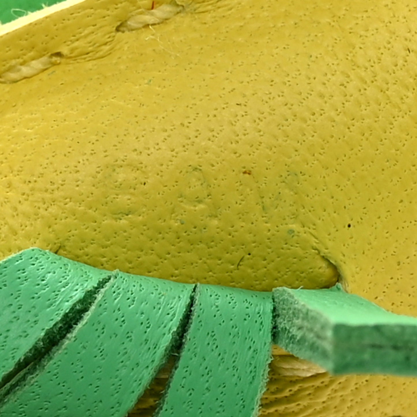 Milo Lambskin Hippo Bag Charm Lime Vert Comics Bleu Azteque