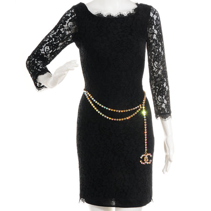 Chanel Rhinestone CC Belt Multicolor 2 of 5