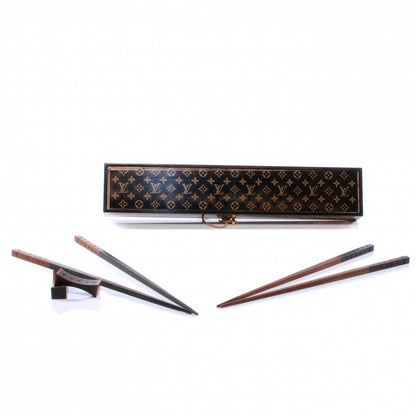 Louis Vuitton Rosewood Monogram Chopsticks VIP w Case 3 of 5