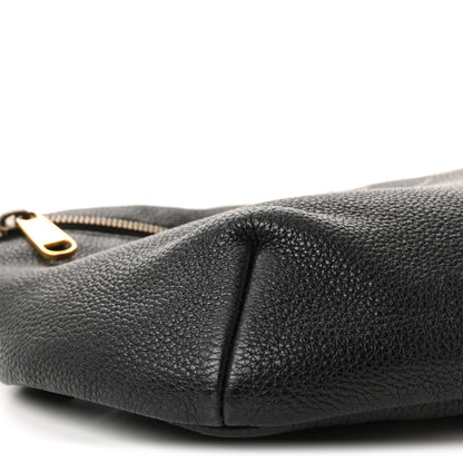 Gucci Grained Calfskin Logo Belt Bag Black 8 of 9