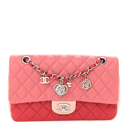 Chanel Lambskin Quilted Tri-Color Medium Valentine Charms Single Flap Pink 1 of 10