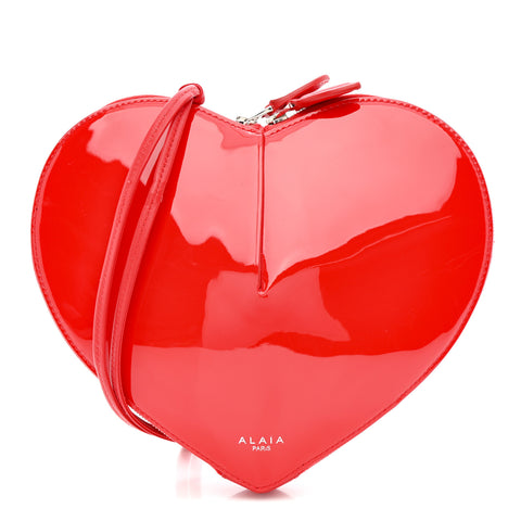 Patent Calfskin Le Coeur Bag Rouge Vermillon