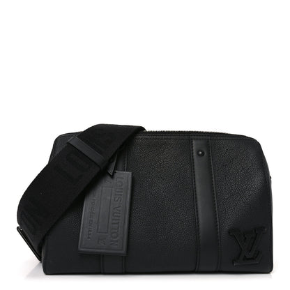 Louis Vuitton Grained Calfskin Aerogram City Keepall Black 1 of 9