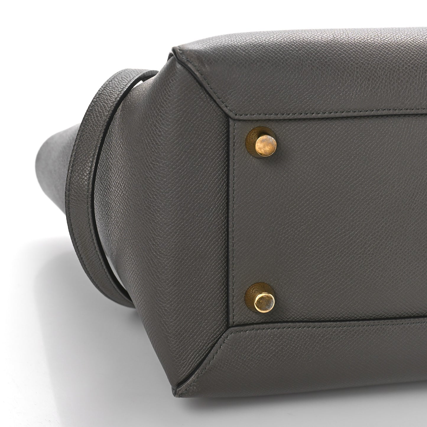 Grained Calfskin Small Belt Bag Grey