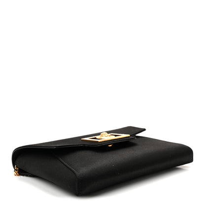 Versace Satin Crystal La Medusa Pouch On Chain Black 4 of 9