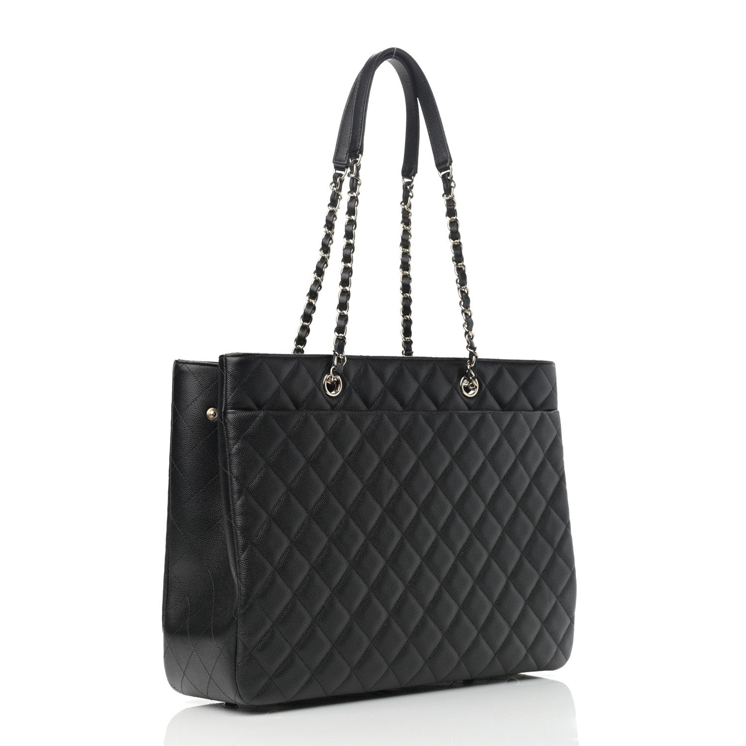 Chanel Caviar Quilted Large Shopping Tote Black 3 of 10