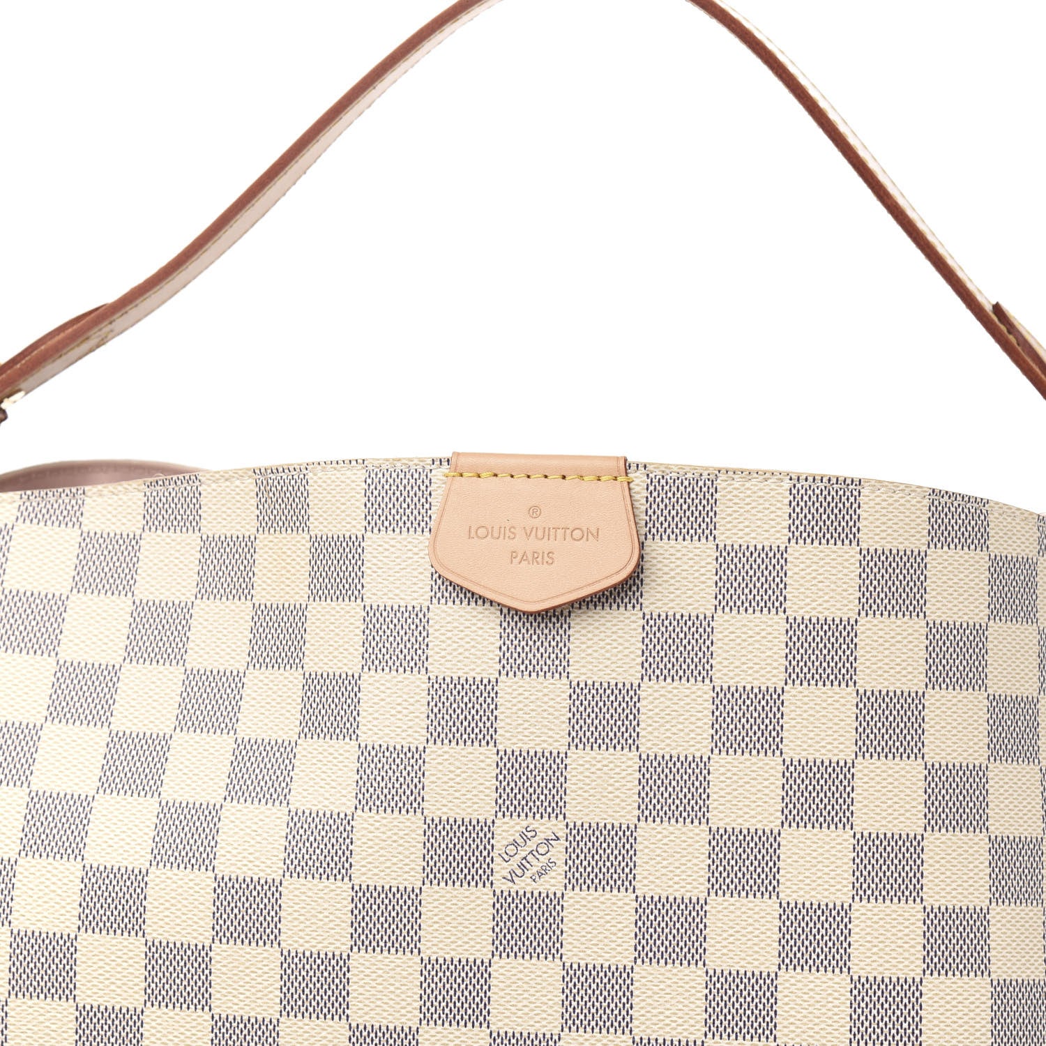 Louis Vuitton Damier Azur Graceful MM Rose Ballerine 9 of 9