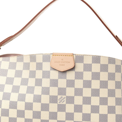 Louis Vuitton Damier Azur Graceful MM Rose Ballerine 9 of 9