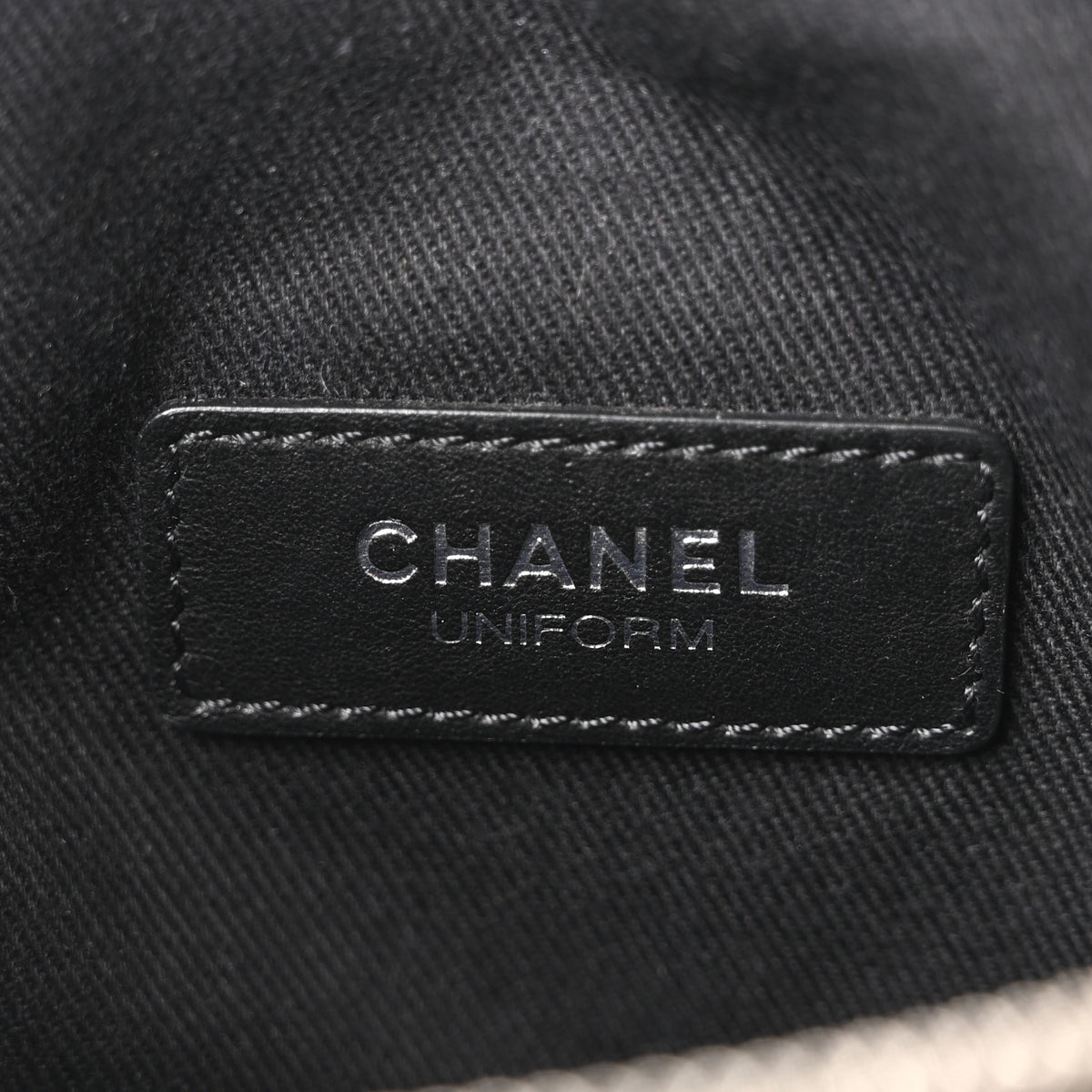 Chanel Calfskin Quilted Uniform Waist Belt Bag Black 6 of 10