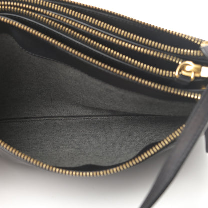 Celine Lambskin Large Trio Crossbody Bag Black 7 of 14