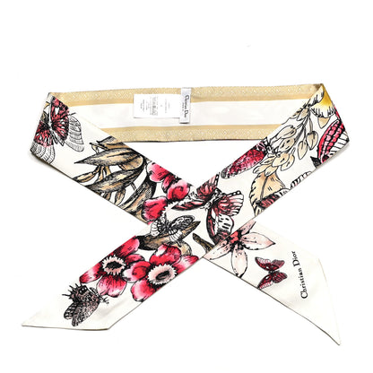 Christian Dior Silk Hibiscus Mitzah Scarf Multicolor 1 of 3