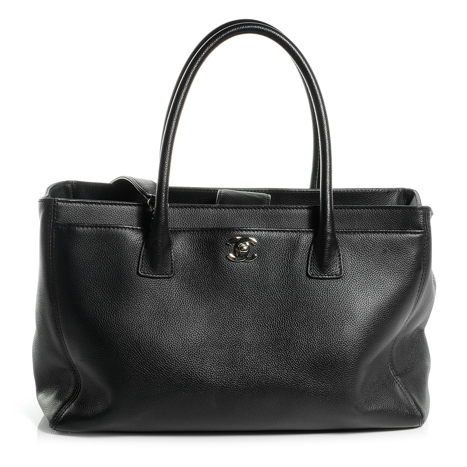 Chanel Calfskin Cerf Executive Shopper Tote Black 1 of 7