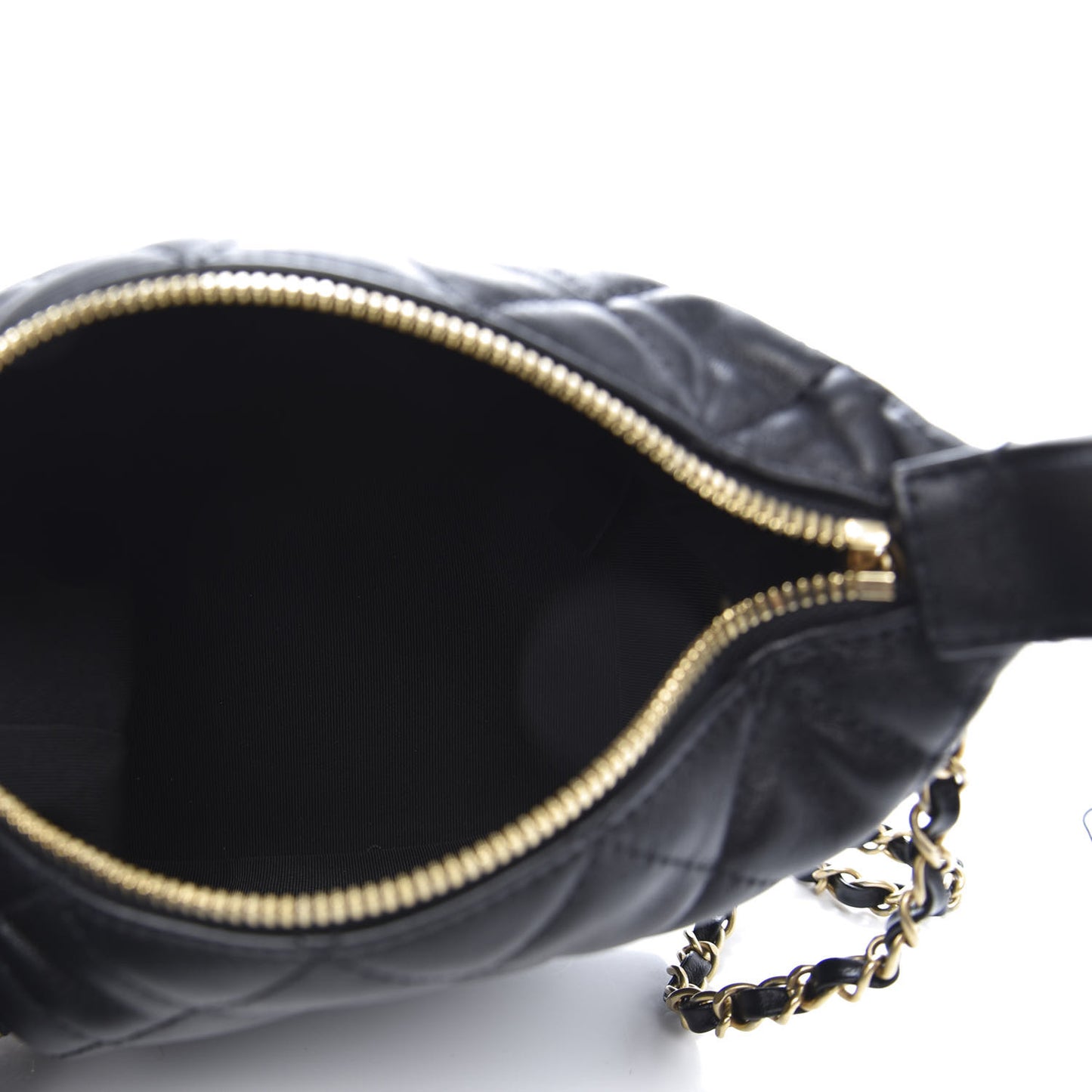 Lambskin Quilted Small Perfect Meeting Hobo Black