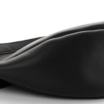 The Row Smooth Calfskin Small Slouchy Banana Bag Black 8 of 9