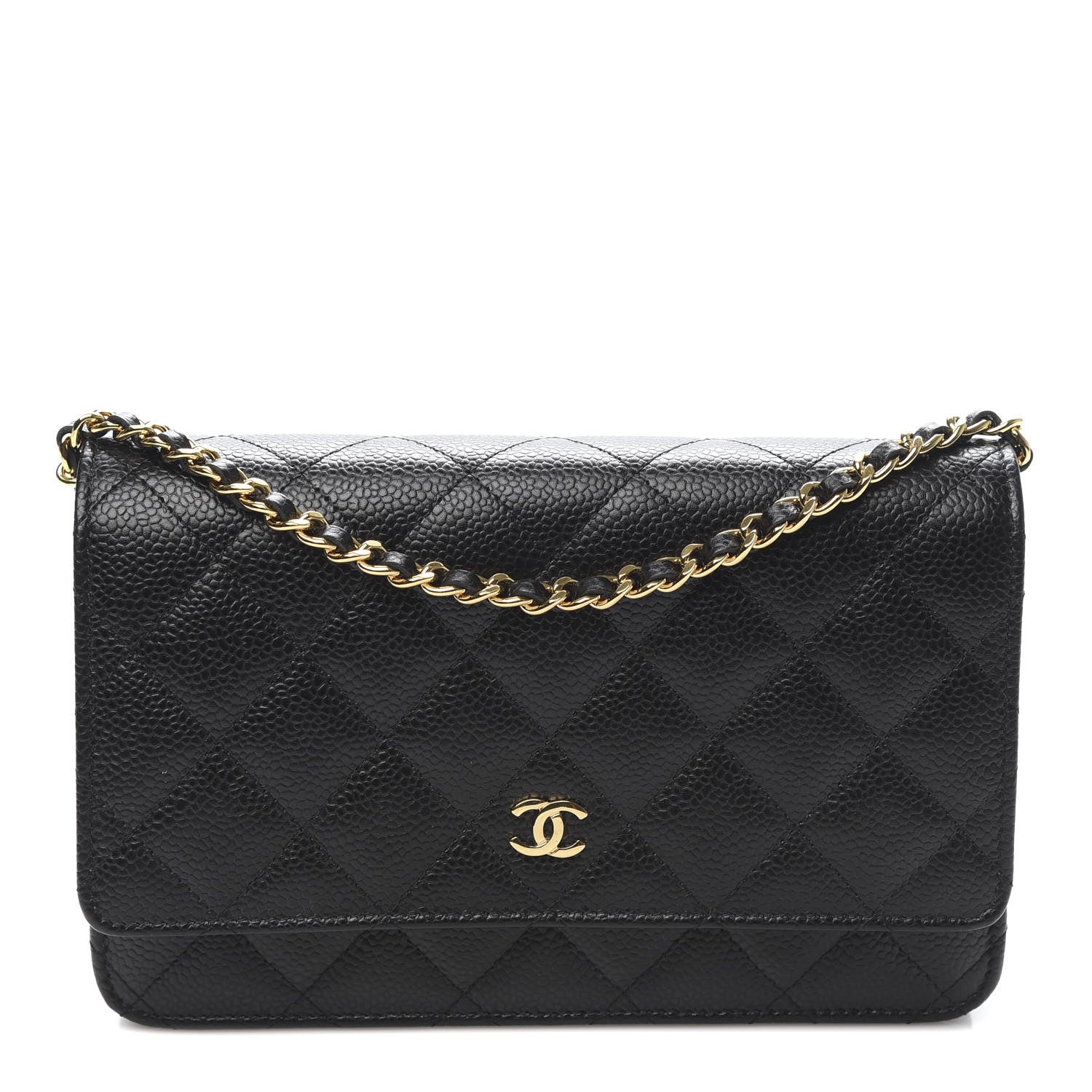 Chanel Caviar Quilted Wallet On Chain WOC Black 1 of 11