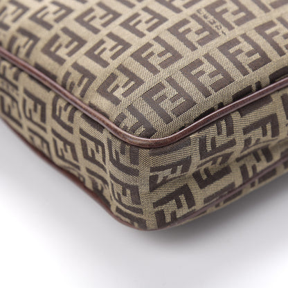 Fendi Zucchino Vitello Crossbody Messenger Mogano Panna Bruciato 9 of 14