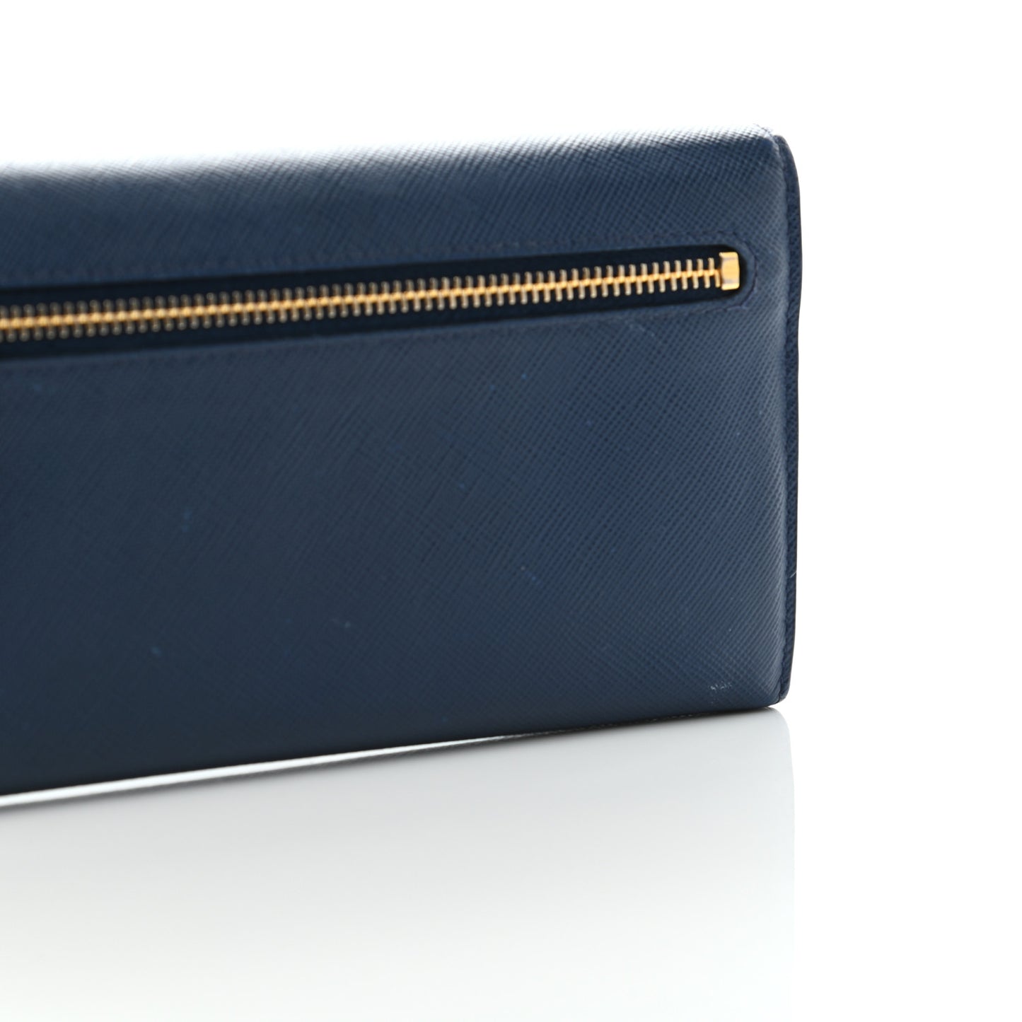 Saffiano Wave Continental Flap Wallet Bluette Azzurro