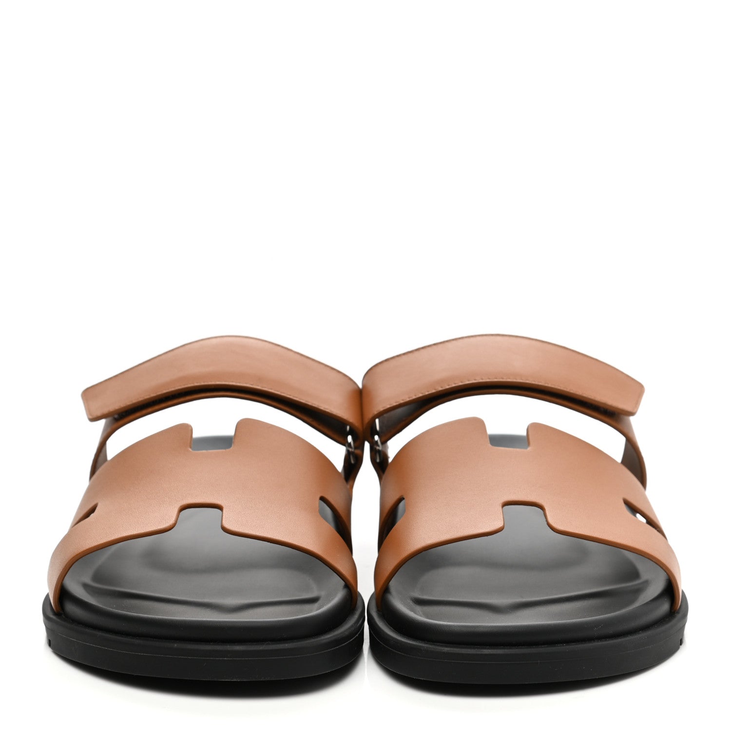 Hermes Calfskin Womens Chypre Sandals 41 Gold 2 of 9