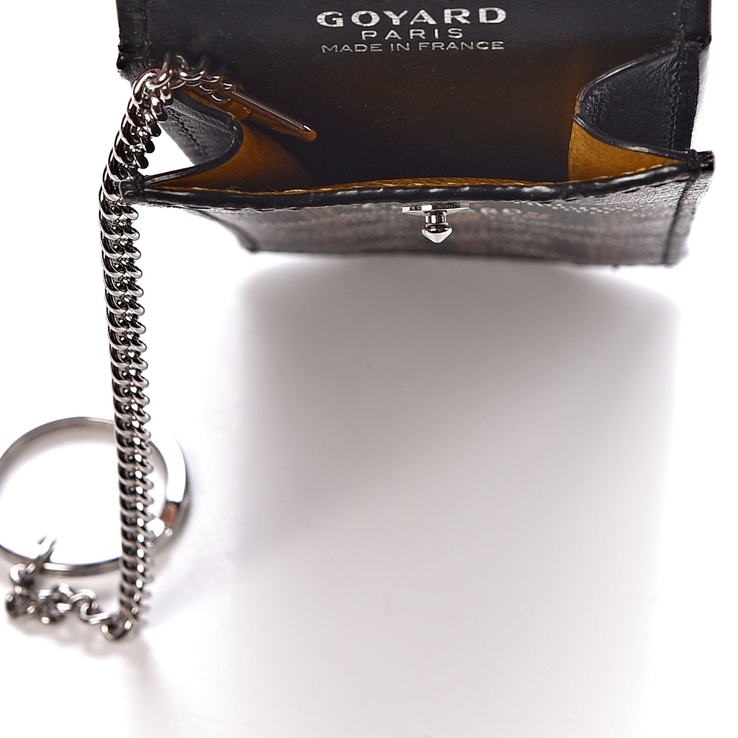 Goyardine Portier GM Key Pouch Black