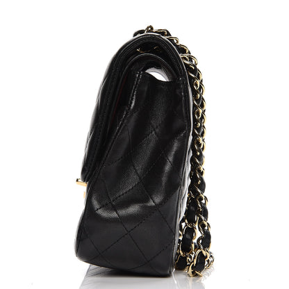 Chanel Lambskin Quilted Medium Double Flap Black 8 of 8