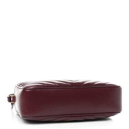 Saint Laurent Calfskin Matelasse Monogram Lou Camera Bag Dark Legion Red 4 of 9