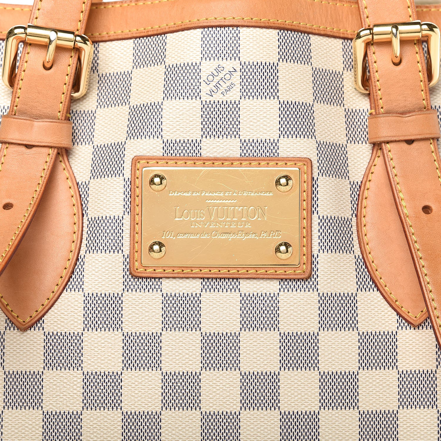 Louis Vuitton Damier Azur Hampstead MM 9 of 14