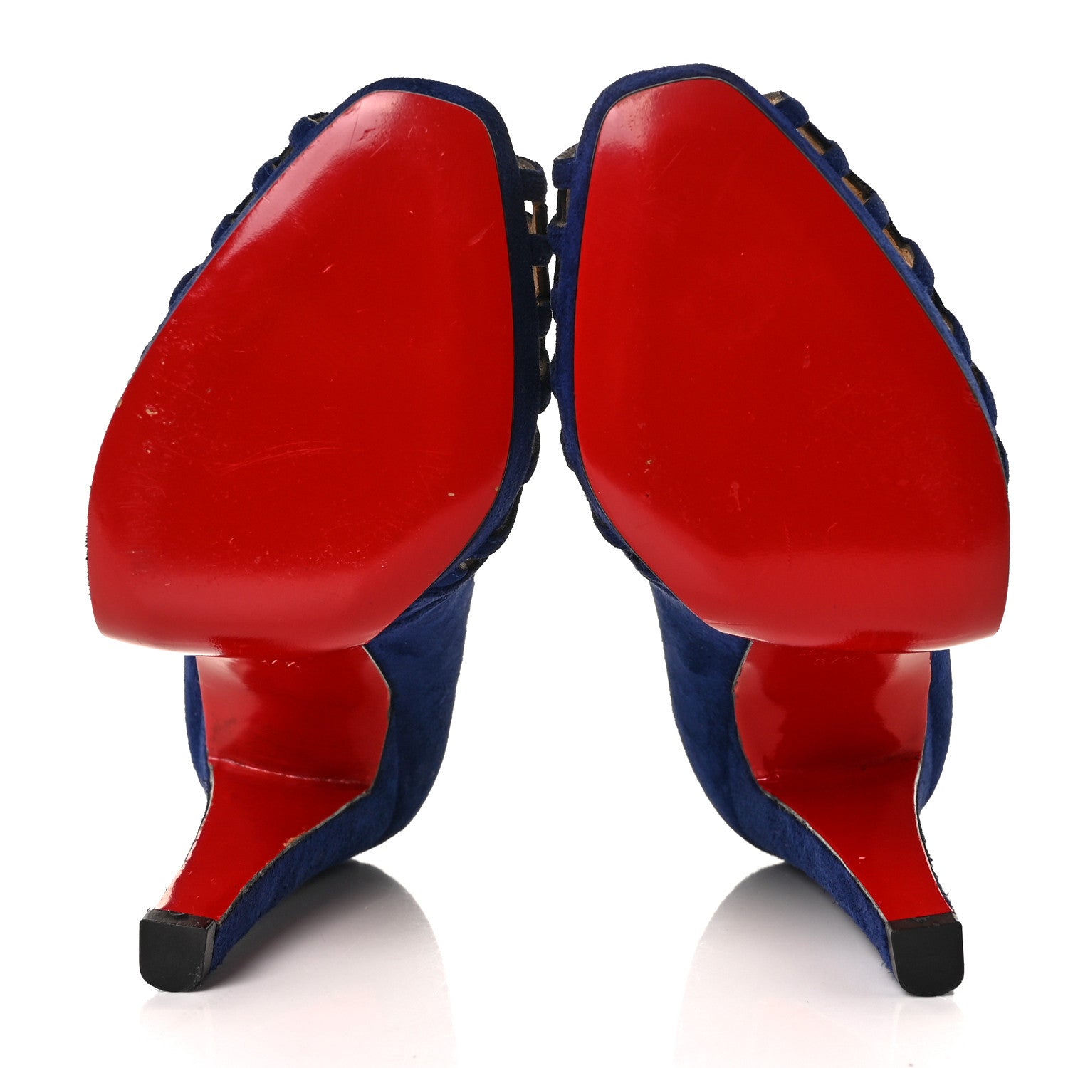 Christian Louboutin Veau Velours Chalumo Pumps 37.5 Indigo 5 of 8