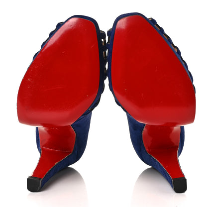 Christian Louboutin Veau Velours Chalumo Pumps 37.5 Indigo 5 of 8