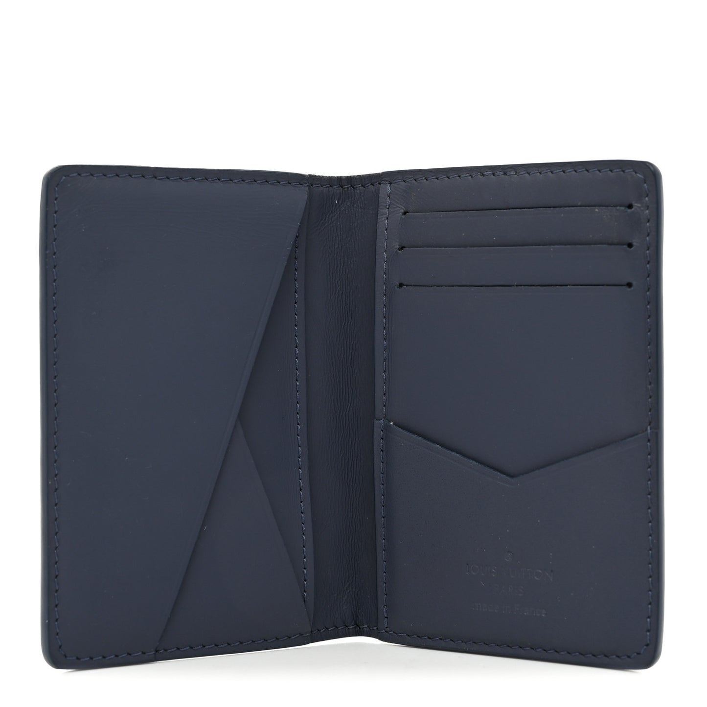 Calfskin Monogram Shadow Pocket Organizer Blue